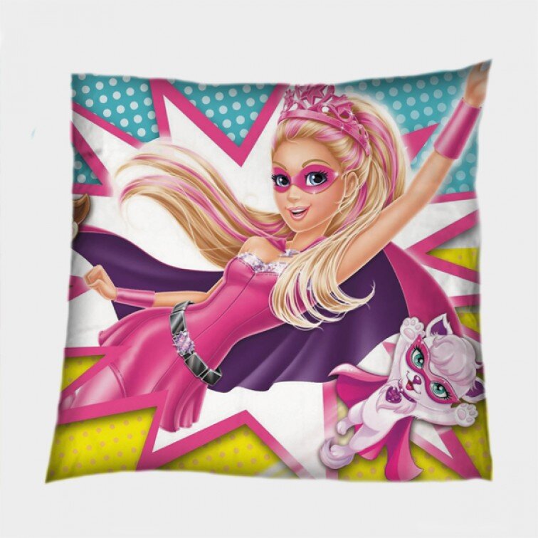 Детска деко възглавница Барби поп-арт - Barbie Pop Art