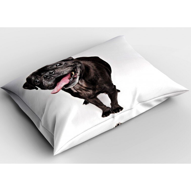 Деко възглавница Френски булдог в черно - French Bulldog Black