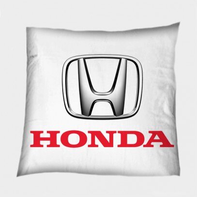 Квадратна декоративна възглавница - Хонда лого - Honda Logo