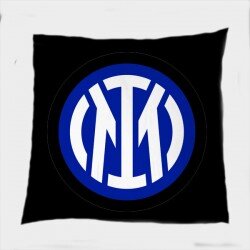 Фенска квадратна възглавница Интер лого - Inter New Logo