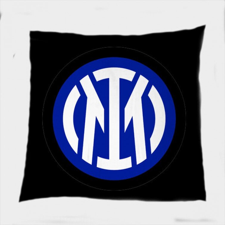 Фенска квадратна възглавница Интер лого - Inter New Logo