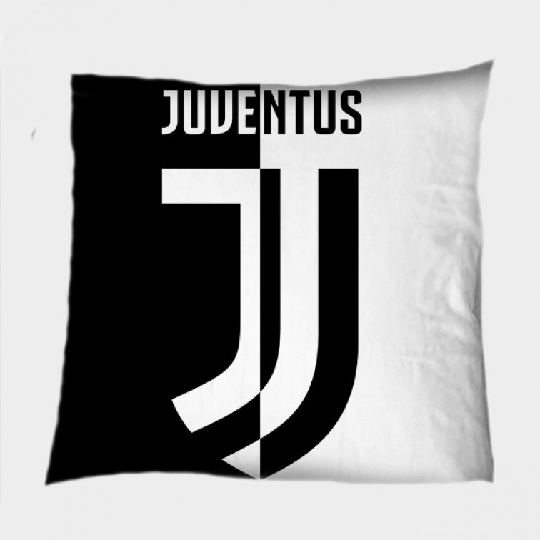 Фенска квадратна възглавница Ювентус лого - Juventus New Logo