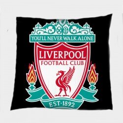 Футболна декоративна възглавница Ливърпул - Liverpool Black