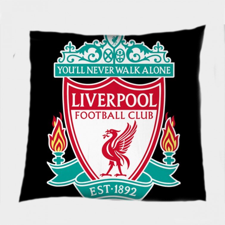 Футболна декоративна възглавница Ливърпул - Liverpool Black