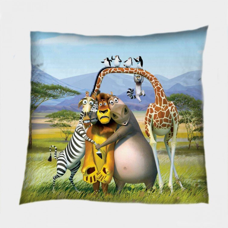 Детска декоративна възглавница Мадагаскар - Madagascar