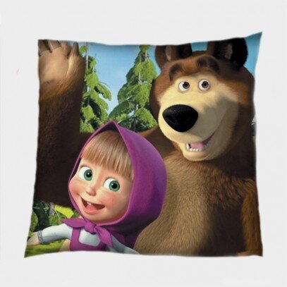 Детска деко възглавница Маша и Мечока - Masha And The Bear