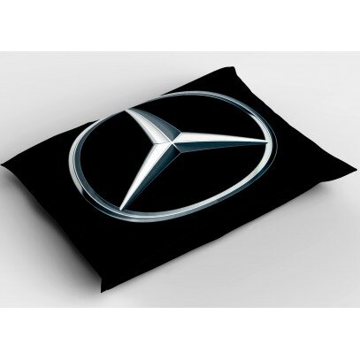 Квадратна деко възглавница Мерцедес лого - Mercedes Logo