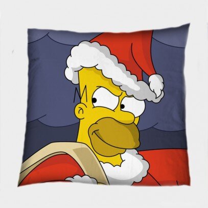 Декоративна коледна възглавница Хоумър Симпсън - Homer Simpson