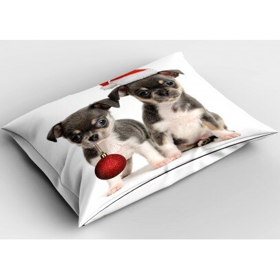 Коледна възглавничка Коледни кученца - Christmas Puppies