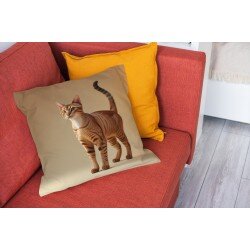 Деко възглавница Abyssinian cat - Абисинска котка