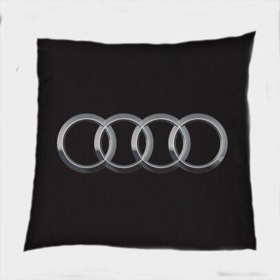 Деко възглавница в черно Ауди Лого - Audi Logo Black