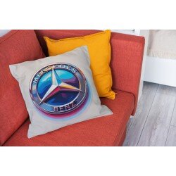 Деко възглавница Mercedes with Neon - Мерцедес с неонови акценти