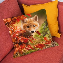 Декоративна възглавница Лисица през есента - Autumn Fox