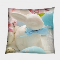 Декоративна възглавница за Великден Порцеланово зайче - Porcelain Rabbit