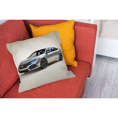 Възглавница  A Silver Sedan Civic - сив седан Хонда 