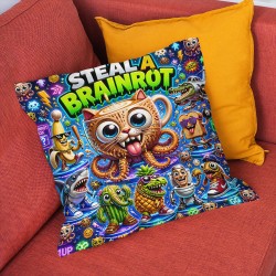 Модерна възглавница Steal a Brainrot