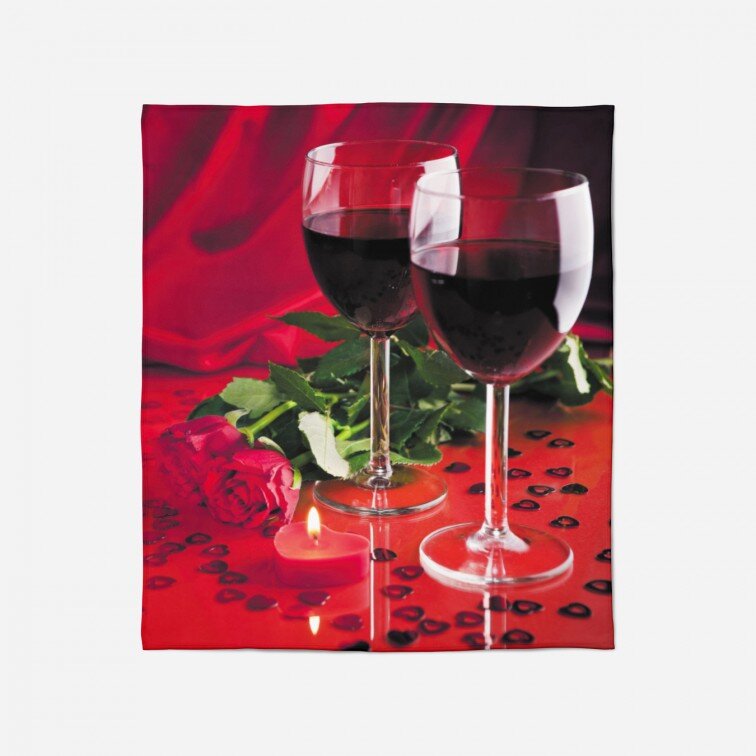 Поларено одеяло Червено вино - Red Wine