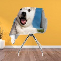 Одеяло с 3D печат Бебе хъски - Baby Husky