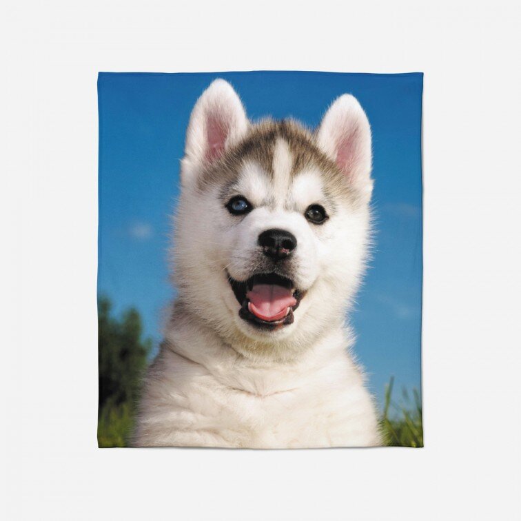 Одеяло с 3D печат Бебе хъски - Baby Husky