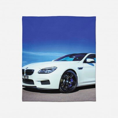 Одеяло с 3D печат БМВ - BMW White