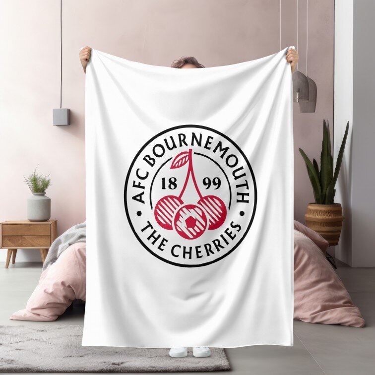 3D фенско одеяло полар АФК Борнемут - AFC Bournemouth