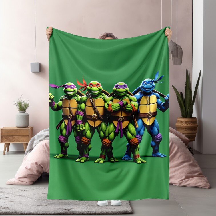 Детско одеяло Four Mutant Ninja Turtles - Костенурките нинджа