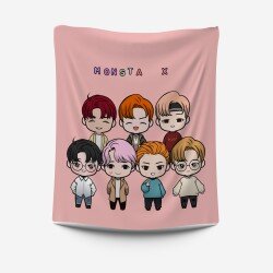 3D одеяло полар Monsta X група