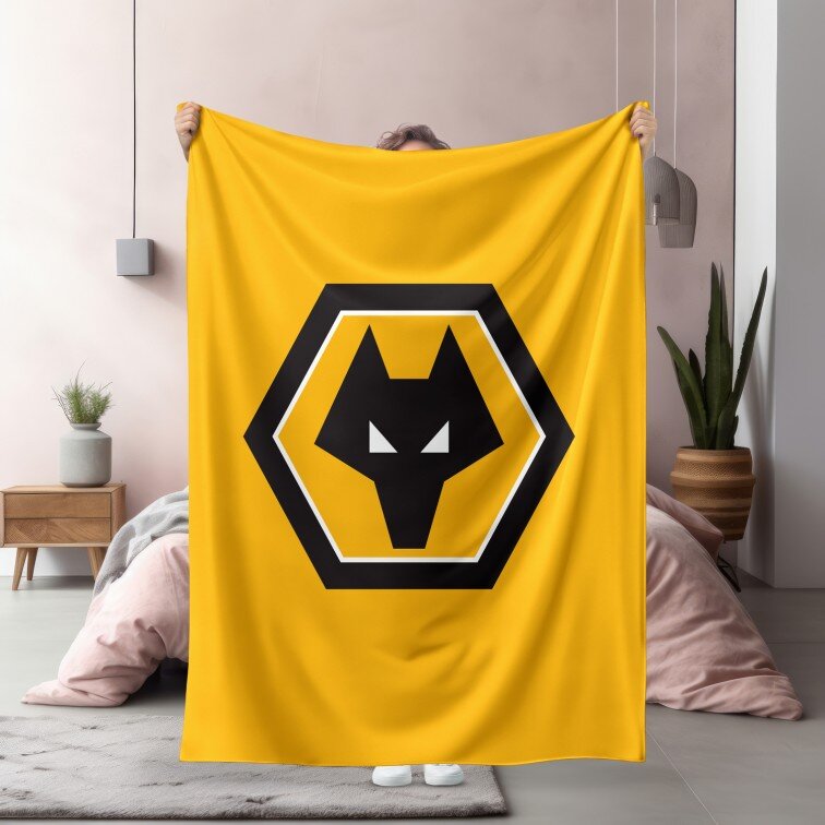 3D фенско одеяло полар ФК Улвърхемптън Уондърърс - Wolverhampton