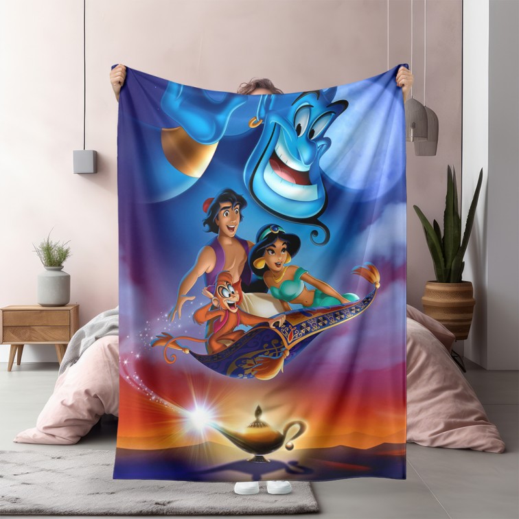 3D детско одеяло Аладин и Жасмин - Aladdin & Jasmine