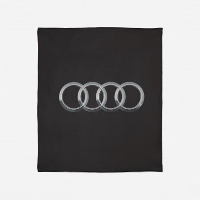 Одеяло в черно Ауди Лого - Audi Logo Black