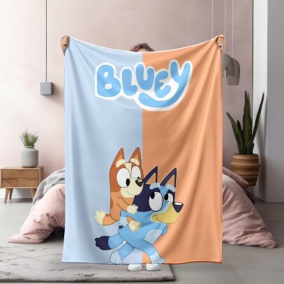 Забавно одеяло Блуи и Бинго играят - Bluey and Bingo playing