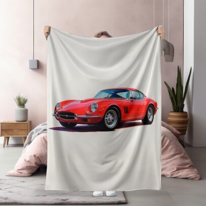 Одеяло Classic-red-car - Класическа червена кола