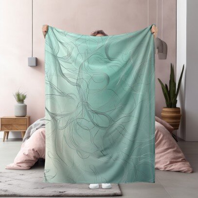 3D Одеяло Delicate swirling - Нежно вихрене