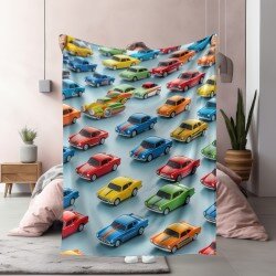 3D Одеяло Detailed toy cars - Свят в умален мащаб