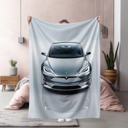 3D Одеяло Electric car tesla - Електрическа кола тесла