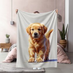 3D Одеяло Golden retriever puppy - Златен ретривър
