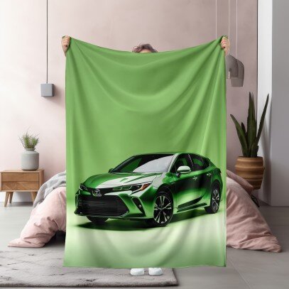3D Одеяло Green toyota - Зелена тойота