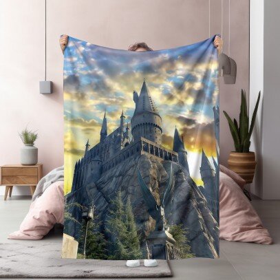 3D одеяло Замъкът на Хари Потър - Harry Potter castle