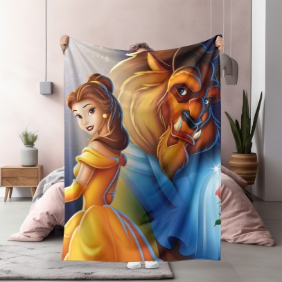 3D одеяло Красавицата и Звяра - Beauty and the Beast Animation