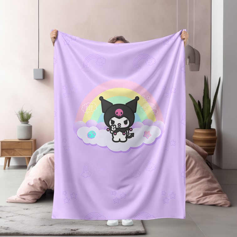 Детско одеяло Куроми - Kuromi Hello Kitty