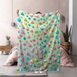 Одеяло Many small shapes blue back - Миниатюрен свят