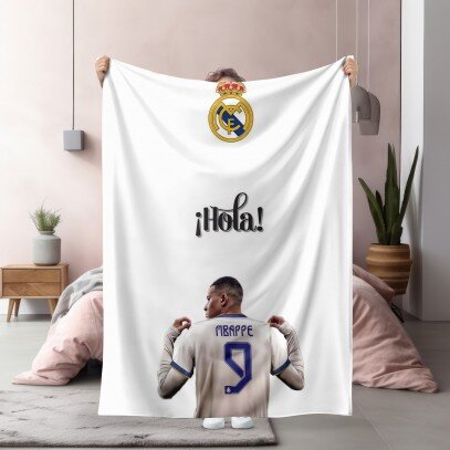 3D фенско одеяло полар  Мбапе Реал Мадрид - Mbappe Real Madrid