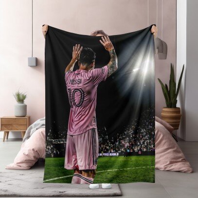 3D фенско одеяло полар Меси 10 - Messi