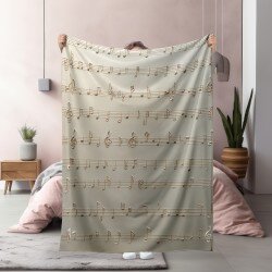 Одеяло Notes music - Музиката оживява