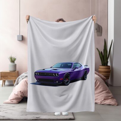 Одеяло Purple Dodge car - кола Додж