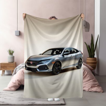 Одеяло Silver sedan Honda Civic - сива Хонда