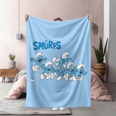 Детско одеяло  the Smurfs Fun - Смърфовете Забава
