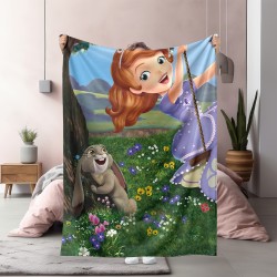 Детско одеяло София Първа и Кловър - Sofia the First and Clover