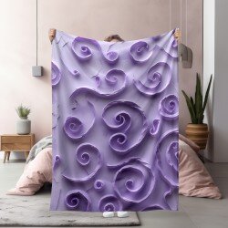 Одеяло Swirling symbols in shades - Танц на сенките