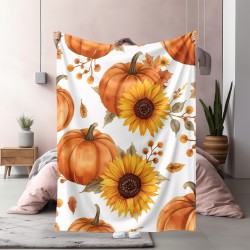 Сезонно одеяло Тикви и слънчогледи - Pumpkins and Sunflowers